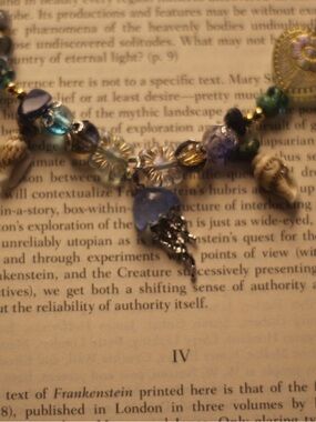 Artisan Blue Bead Pendant Necklace with Mixed Accent Beads